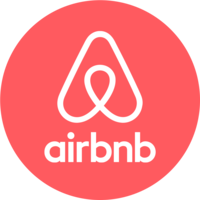 air bnb logo black and white